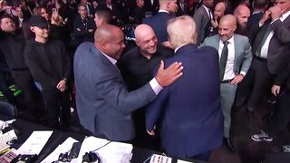 Earth Shattering Applause as Trump Walks out for UFC 309