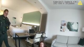 Cops need TWO tasers to bring her down