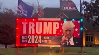Christmas Lights? No it's Trump Season. Hard to Beat this Guy