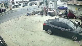 Female Rider causes Horrible Accident then FLEES the Scene. Truck Driver saved her Life