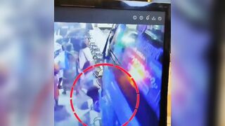 LUCKY Kid Survives Close Encounter with Bus