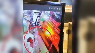 LUCKY Kid Survives Close Encounter with Bus