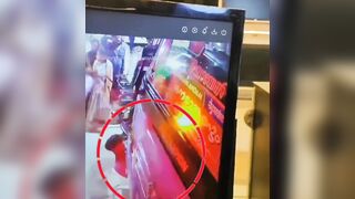 LUCKY Kid Survives Close Encounter with Bus