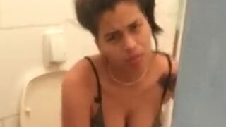 Lesbian catches her partner cheating with a man in their own home