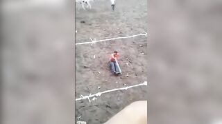 Genius tries to Spear Bull right out of the Gate..Instantly Killed Instead