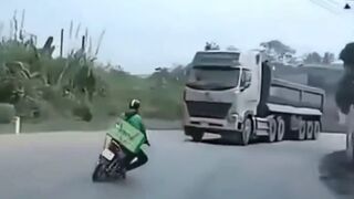 Motorcyclist Internal Decapitation. Turned a Little too Wide