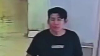 Police looking for this Man. Predatory Man looks at a Little Boy alone and starts to Relieve Himself