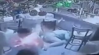 WILD: A Flaming Drink Explodes on 3 Customers at a Bar