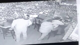WILD: A Flaming Drink Explodes on 3 Customers at a Bar