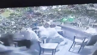 WILD: A Flaming Drink Explodes on 3 Customers at a Bar