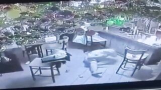 WILD: A Flaming Drink Explodes on 3 Customers at a Bar