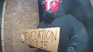 Woman Terrified after Devil shows Up at her Door with Revelation Bible Verses