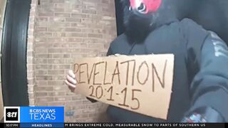 Woman Terrified after Devil shows Up at her Door with Revelation Bible Verses