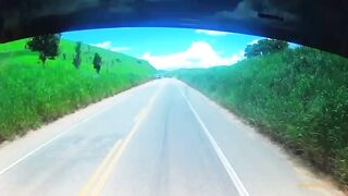 Buckle Up, this is Brutal. Truck Cam captures Moment 4 Died instantly