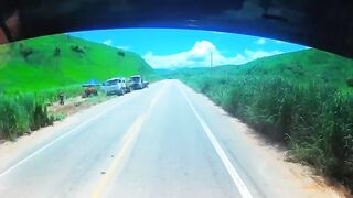 Buckle Up, this is Brutal. Truck Cam captures Moment 4 Died instantly