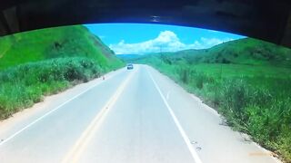 Buckle Up, this is Brutal. Truck Cam captures Moment 4 Died instantly