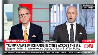 Stephen Miller Just Murdered Jake Tapper Live on Air.... WOW!!!