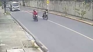 Motorcyclist picked the WRONG Time to Do a Wheelie