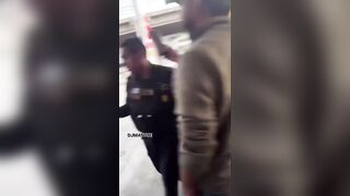 Guatemalan Police Officer taking Driving Lesson is a Mess