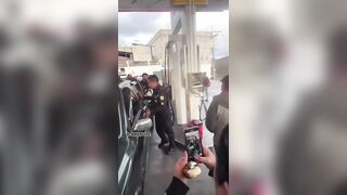 Guatemalan Police Officer taking Driving Lesson is a Mess