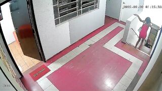 Lady in Red being Robbed Stops Man in the Best Way