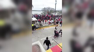 What Friends are For, Man Taunting Bull finds out the Bull has a Friend