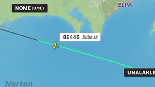BREAKING: ANOTHER Plane Disappears Off Radar near Nome, Alaska (Radar followed by News Report)