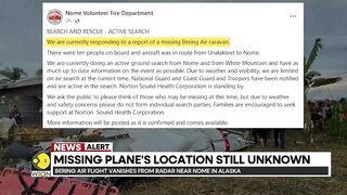 BREAKING: ANOTHER Plane Disappears Off Radar near Nome, Alaska (Radar followed by News Report)