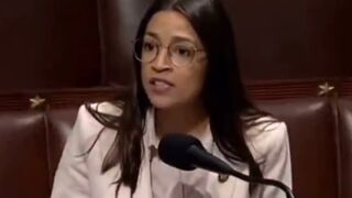 AOC looks so Cute doesn't She? With the Sound OFF