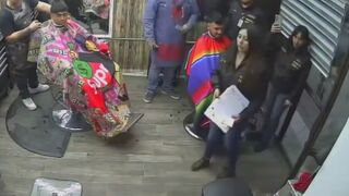 Cops caught on CCTV of Barbershop Planting Evidence during Raid
