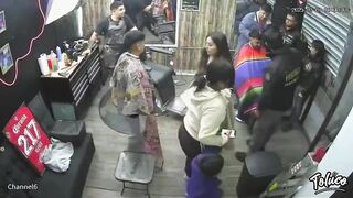 Cops caught on CCTV of Barbershop Planting Evidence during Raid