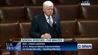 WE NEED TERM LIMITS! 76-year-old Democrat Rep. John Larson Freezes Mid-Speech on the House floor.