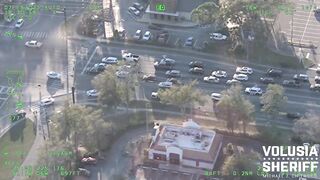 K9 Karma: Wild Cop chase ends after Suspect Slams into Cars, taken down by Police Dog