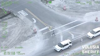 K9 Karma: Wild Cop chase ends after Suspect Slams into Cars, taken down by Police Dog