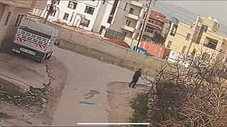 Palestinian throws Rocks at Israeli Army and is Quickly Eliminated