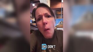 Leftist White Woman Requests To Be Served By An LGBTQ Or Tranny in a Mexican Restaurant.