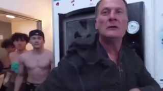 CHILD PREDATOR GETS CAIGHT IN THE BATHROOM WITH 3 UNDERAGE BOYS