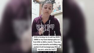 Moment a BMW Driving Parasitic Government Employee Learns She Won't be Milking the System Anymore