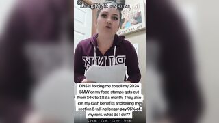Moment a BMW Driving Parasitic Government Employee Learns She Won't be Milking the System Anymore