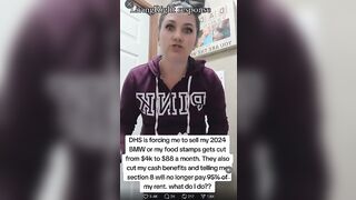Moment a BMW Driving Parasitic Government Employee Learns She Won't be Milking the System Anymore