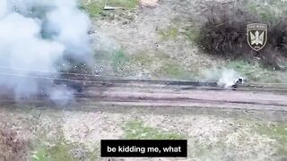 Ukraine executes mocking POW Running Away for Training.