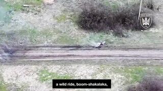 Ukraine executes mocking POW Running Away for Training.