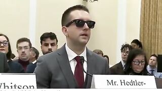 Fun Fact: Dems Put a Blind Man in Charge of the Project of Government Oversight. This is who the Democrats called up to Oppose the DOGE Agenda.