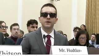 Fun Fact: Dems Put a Blind Man in Charge of the Project of Government Oversight. This is who the Democrats called up to Oppose the DOGE Agenda.