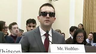 Fun Fact: Dems Put a Blind Man in Charge of the Project of Government Oversight. This is who the Democrats called up to Oppose the DOGE Agenda.