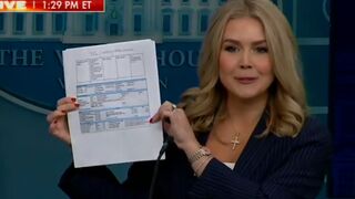 Trump's Lively Lovely Press Secretary Karoline Leavitt goes Off on US Gov't FRAUD