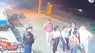 Big Mistake: Man Accidentally Shoots his Friend while Jumping Off Motorcycle to Stop a Fight
