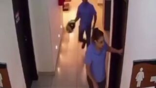 Man Brutally Attacks Female Co-Worker with a Helmet BUT She Fights Back