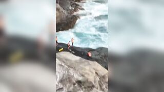 On Camera, Tourist Dies After Jumping Off 50-Foot Cliff In Hawaii