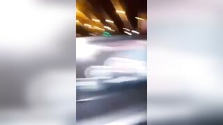 3 "Thug" Female Drivers Crash Recording Live